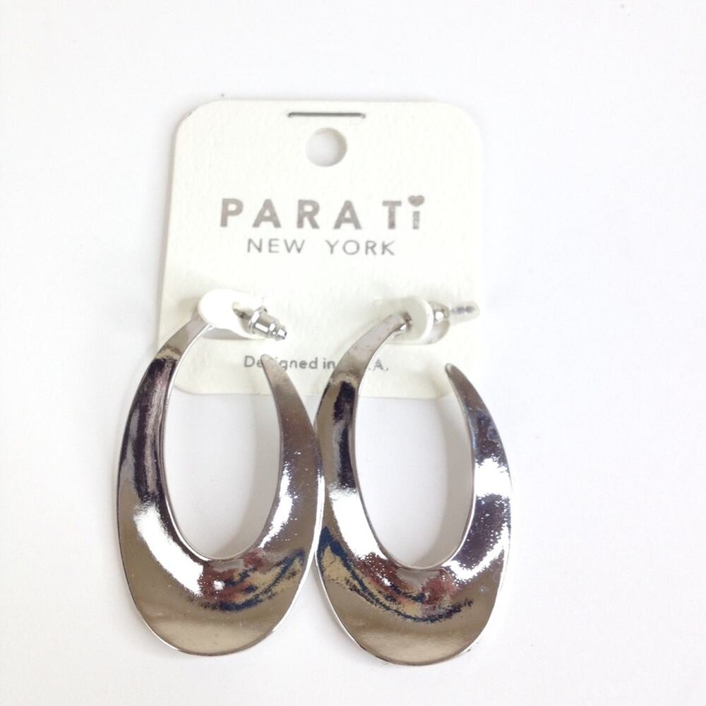Parati New York Silver Loop Earrings